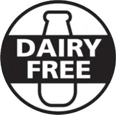 Dairy-free badge: no dairy ingredient appears on the printed KlaroNail list
