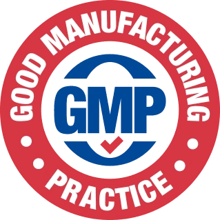 Good Manufacturing Practice certified badge displayed by the KlaroNail store